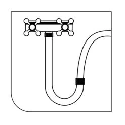 Tiger Stijgpijp Chroom -Badkamer Winkel 123 8295