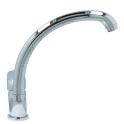 OK Keukenkraan Met Hoog Gebogen Uitloop En Hendel Chroom -Badkamer Winkel 123 8303