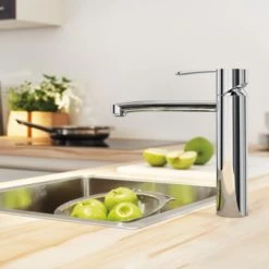 Grohe Keukenkraan Wave Cosmopolitan Met Hendel Chroom -Badkamer Winkel 123 8313