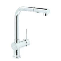 Atlantic Keukenkraan Stephen Met Hendel En Uittrekbare Sproeikop Chroom -Badkamer Winkel 123 8354