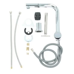 Atlantic Keukenkraan Stephen Met Hendel En Uittrekbare Sproeikop Chroom -Badkamer Winkel 123 8359