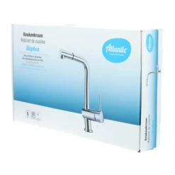 Atlantic Keukenkraan Stephen Met Hendel En Uittrekbare Sproeikop Chroom -Badkamer Winkel 123 8360