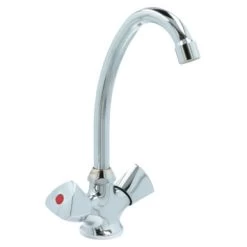 OK Keukenkraan 2-knops Chroom -Badkamer Winkel 123 8396