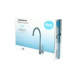 Atlantic Keukenkraan Colin Met Hendel Zwart -Badkamer Winkel 123 8464