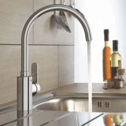 GROHE Keukenkraan Get Met Hendel En Hoge Uitloop Chroom -Badkamer Winkel 123 8471