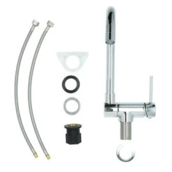 Atlantic Keukenkraan Carson Inklapbaar Met Hendel Chroom -Badkamer Winkel 123 8507