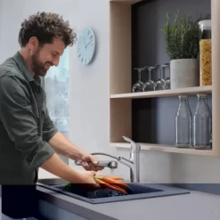 Hansgrohe Keukenkraan Focus M43 Met Hendel En Uittrekbare Sproeikop Chroom 150 6 Hansgrohe Keukenkraan Focus M43 Met Hendel En Uittrekbare Sproeikop Chroom 150 -Badkamer Winkel 123 8528