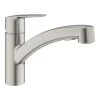 Grohe Keukenkraan Start Dual Spray QuickFix Supersteel (RVS Look)