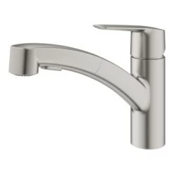 Grohe Keukenkraan Start Dual Spray QuickFix Supersteel (RVS Look) -Badkamer Winkel 123 8550