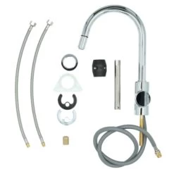 Atlantic Keukenkraan Jeremy Met Hendel En Uittrekbare Sproeikop Chroom -Badkamer Winkel 123 8580