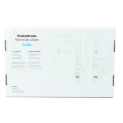 Atlantic Keukenkraan Colin Met Hendel RVS -Badkamer Winkel 123 8595