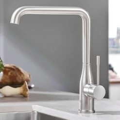 GROHE Keukenkraan Essence L-size Met Hendel Supersteel -Badkamer Winkel 123 8611