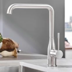GROHE Keukenkraan Essence L-size Met Hendel Supersteel -Badkamer Winkel 123 8612