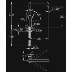 GROHE Keukenkraan Essence L-size Met Hendel Chroom -Badkamer Winkel 123 8682