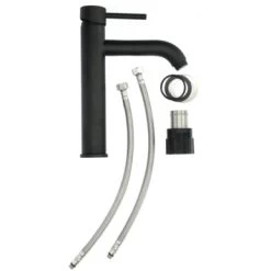 Atlantic Wastafelkraan Spencer Met Hendel Zwart 18 Atlantic Wastafelkraan Spencer Met Hendel Zwart -Badkamer Winkel 123 8693