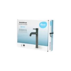 Atlantic Wastafelkraan Spencer Met Hendel Zwart 19 Atlantic Wastafelkraan Spencer Met Hendel Zwart -Badkamer Winkel 123 8694