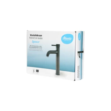 Atlantic Wastafelkraan Spencer Met Hendel Zwart 10 Atlantic Wastafelkraan Spencer Met Hendel Zwart - Afbeelding 10