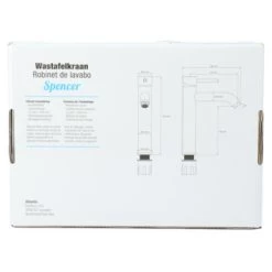 Atlantic Wastafelkraan Spencer Met Hendel Chroom 21 Atlantic Wastafelkraan Spencer Met Hendel Chroom -Badkamer Winkel 123 8709