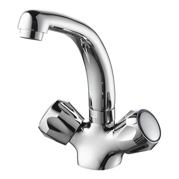 Handson Wastafelkraan Thomas 2-knops Chroom 1 Handson Wastafelkraan Thomas 2-knops Chroom