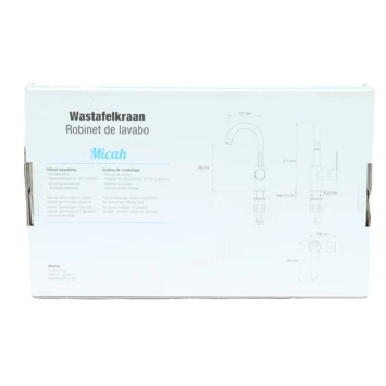 Atlantic Wastafelkraan Micah Met Hendel Chroom 13 Atlantic Wastafelkraan Micah Met Hendel Chroom - Afbeelding 13