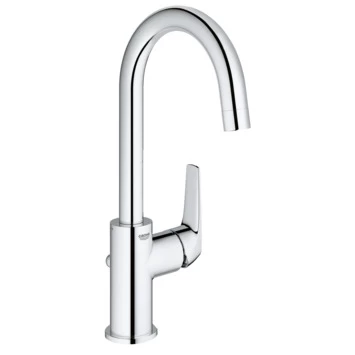 GROHE Wastafelkraan Start Flow L-size Met Hendel En Waste Chroom 1 GROHE Wastafelkraan Start Flow L-size Met Hendel En Waste Chroom