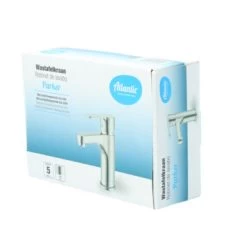 Atlantic Wastafelkraan Parker Met Hendel RVS 24 Atlantic Wastafelkraan Parker Met Hendel RVS -Badkamer Winkel 123 8793