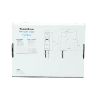 Atlantic Wastafelkraan Parker Met Hendel RVS 13 Atlantic Wastafelkraan Parker Met Hendel RVS - Afbeelding 13