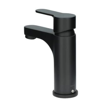 Atlantic Wastafelkraan Parker Met Hendel Zwart 3 Atlantic Wastafelkraan Parker Met Hendel Zwart - Afbeelding 3