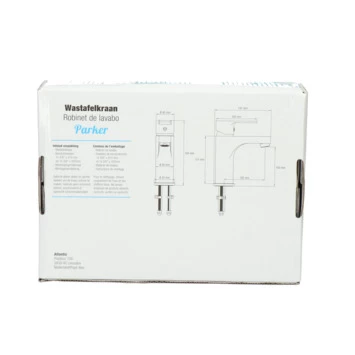 Atlantic Wastafelkraan Parker Met Hendel Zwart 13 Atlantic Wastafelkraan Parker Met Hendel Zwart - Afbeelding 13