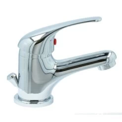 OK Wastafelkraan Met Hendel En Waste Chroom -Badkamer Winkel 123 8849