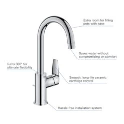Grohe Wastafelkraan Start Edge L-size QuickFixchroom -Badkamer Winkel 123 8860