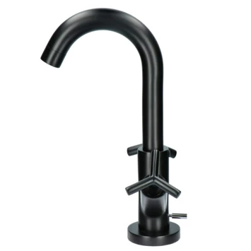 Absolut Wastafelkraan Post 2-knops Zwart 2 Absolut Wastafelkraan Post 2-knops Zwart - Afbeelding 2