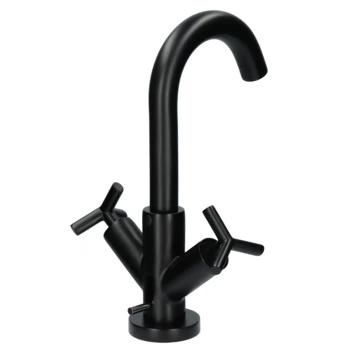 Absolut Wastafelkraan Post 2-knops Zwart 5 Absolut Wastafelkraan Post 2-knops Zwart - Afbeelding 5