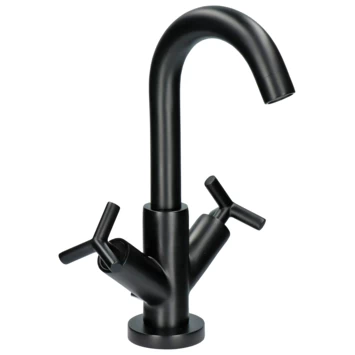 Absolut Wastafelkraan Post 2-knops Zwart 7 Absolut Wastafelkraan Post 2-knops Zwart - Afbeelding 7