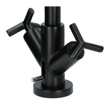 Absolut Wastafelkraan Post 2-knops Zwart 10 Absolut Wastafelkraan Post 2-knops Zwart - Afbeelding 10