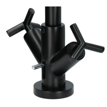 Absolut Wastafelkraan Post 2-knops Zwart 11 Absolut Wastafelkraan Post 2-knops Zwart - Afbeelding 11