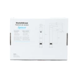 Atlantic Wastafelkraan Spencer Met Hendel RVS 25 Atlantic Wastafelkraan Spencer Met Hendel RVS -Badkamer Winkel 123 8897