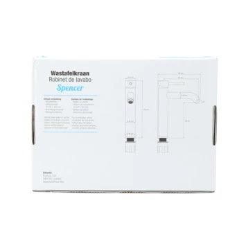 Atlantic Wastafelkraan Spencer Met Hendel RVS 13 Atlantic Wastafelkraan Spencer Met Hendel RVS - Afbeelding 13