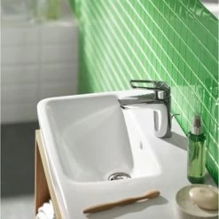 Hansgrohe Wastafelkraan Logis Loop 100 Met Hendel En Waste Chroom -Badkamer Winkel 123 8928