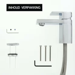 Tiger Wastafelkraan Items Met Hendel Chroom -Badkamer Winkel 123 8935