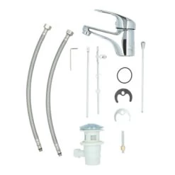 Handson Wastafelkraan Ralph Met Waste Chroom 25 Handson Wastafelkraan Ralph Met Waste Chroom -Badkamer Winkel 123 8972