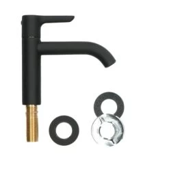 Atlantic Fonteinkraan Riley Met Hendel Zwart -Badkamer Winkel 123 9008