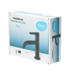 Atlantic Fonteinkraan Riley Met Hendel Zwart -Badkamer Winkel 123 9009