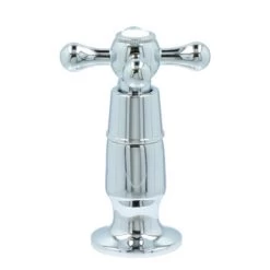 Handson Fonteinkraan Louise Met Draaiknop Chroom -Badkamer Winkel 123 9026