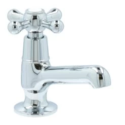 Handson Fonteinkraan Louise Met Draaiknop Chroom -Badkamer Winkel 123 9029