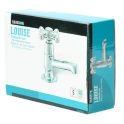 Handson Fonteinkraan Louise Met Draaiknop Chroom -Badkamer Winkel 123 9033