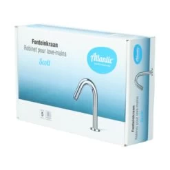 Atlantic Fonteinkraan Scott Met Draaiknop Chroom -Badkamer Winkel 123 9070