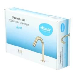 Atlantic Fonteinkraan Scott Met Draaiknop Messing -Badkamer Winkel 123 9085