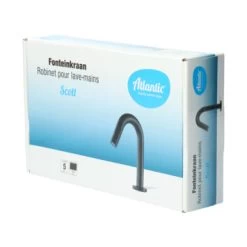 Atlantic Fonteinkraan Scott Met Draaiknop Zwart -Badkamer Winkel 123 9118
