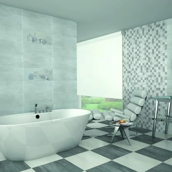 Wandtegel Unika Grijs 20x60 Cm 1,20 M² 2 Wandtegel Unika Grijs 20x60 Cm 1,20 M² - Afbeelding 2